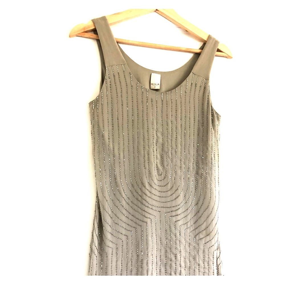 VILA dress with pearls